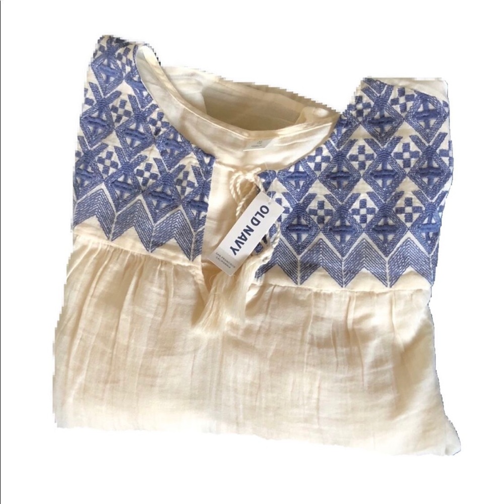 NWT, Old Navy Embroidered Swing Blouse